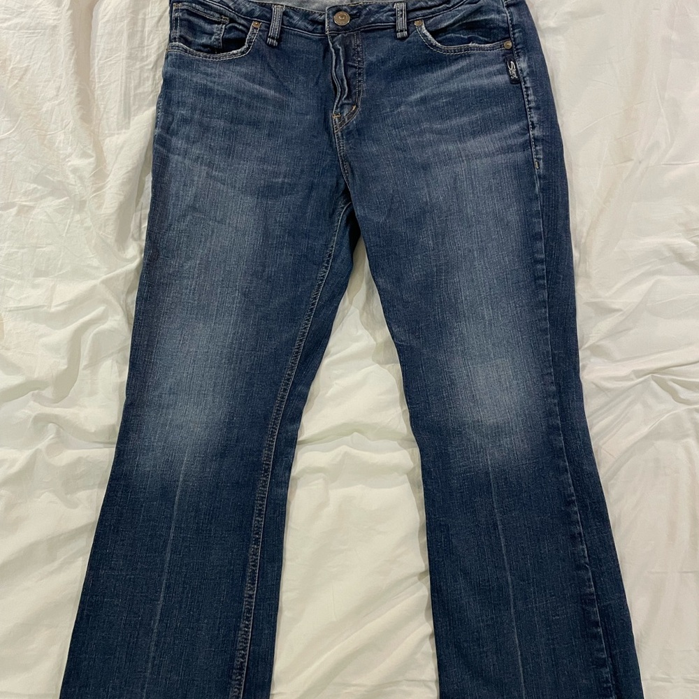 Silver Women's Blue Jeans